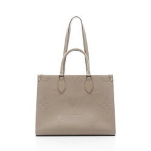 Louis Vuitton Onthego Tote Bag Empreinte Leather Beige - Picture 1 of 6